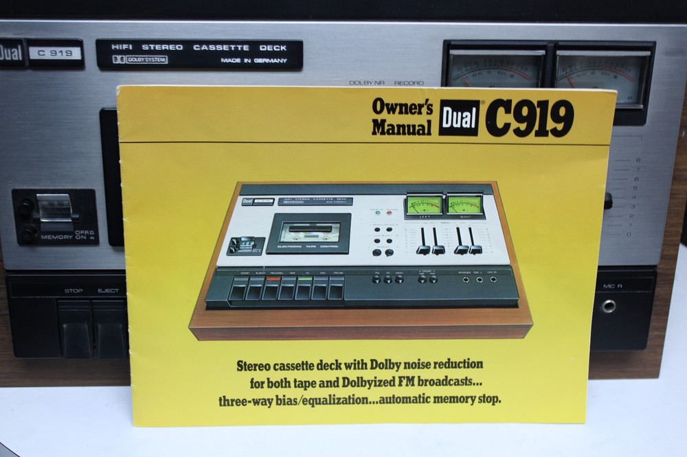 Vintage Dual C919 Stereo Cassette Deck