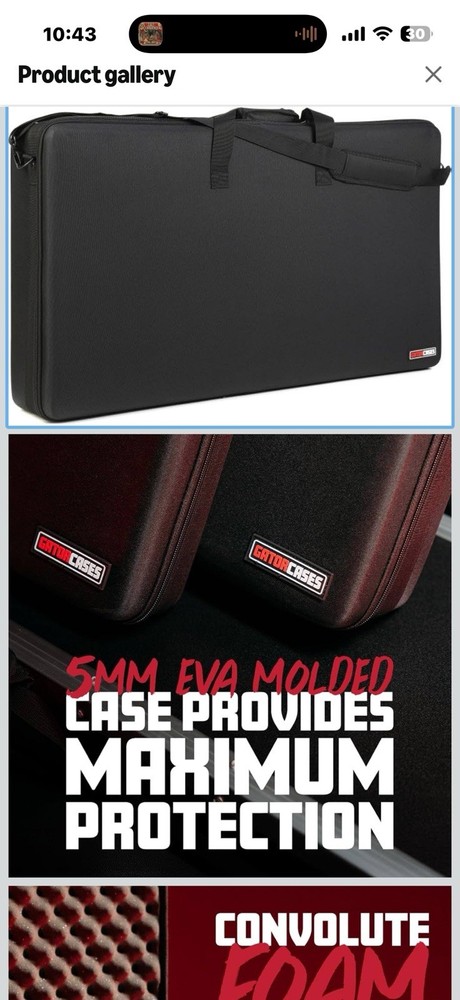 Gator Cases Control Series Universal Case for Extra-Large DJ Controllers