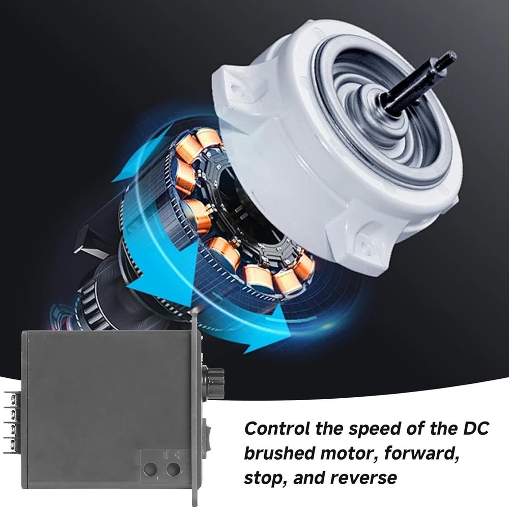 PWM DC 40A Motor Speed Controller 12V 24V 36V 48V Variable Speed Switch Reverse