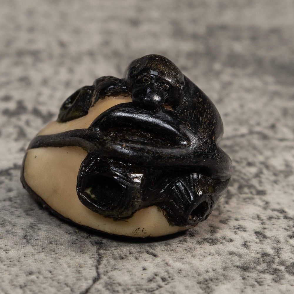 Black Howler Monkey Tagua Carving
