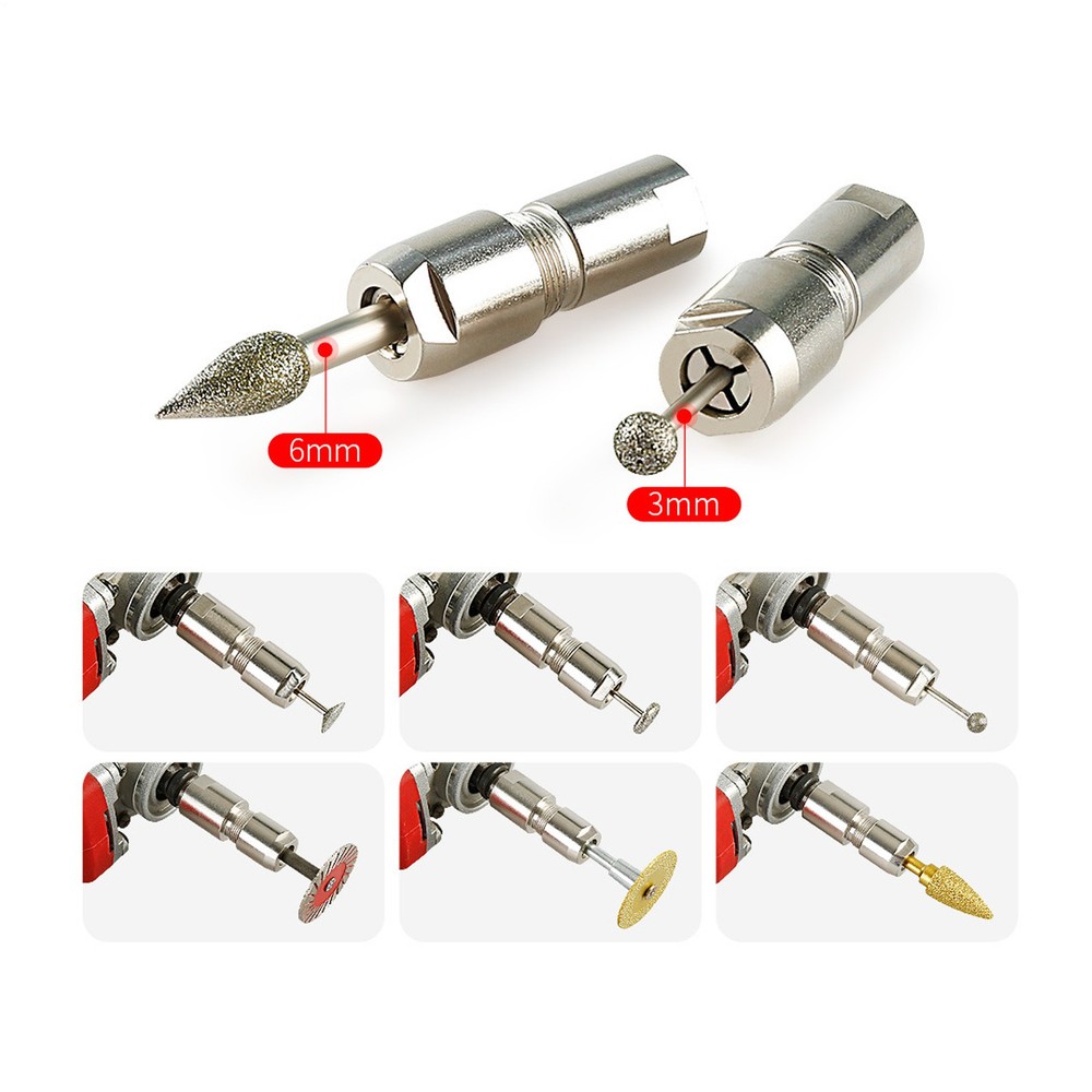 Angle Grinder Adapter Non-Slip Replacement 6mm 3mm Chuck Drill Bit Connecting