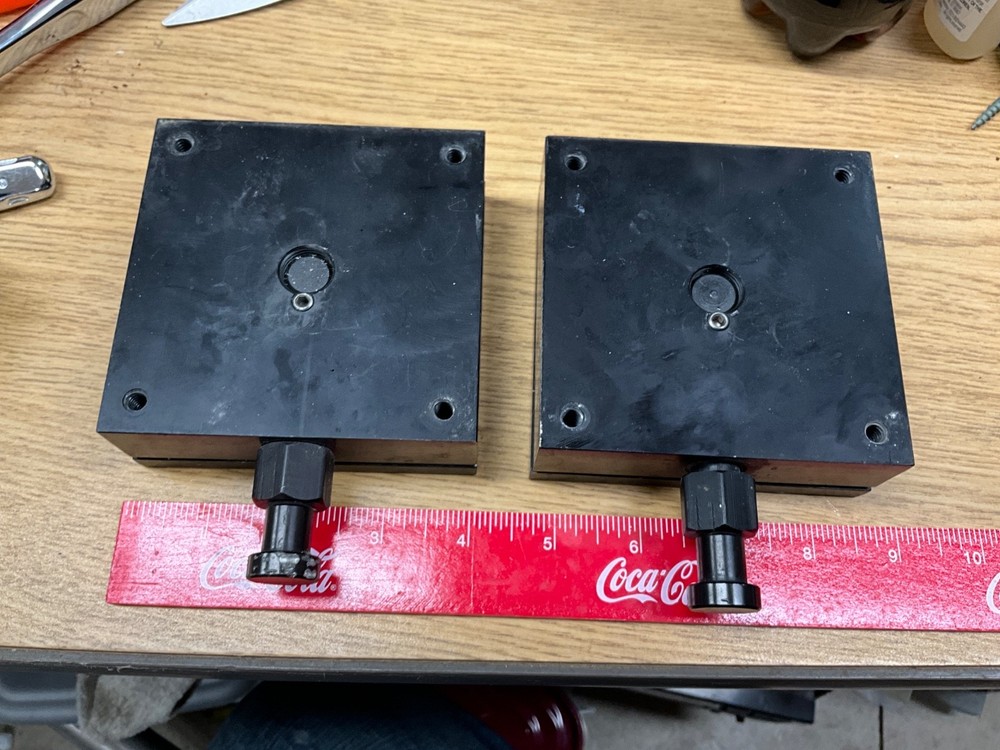 Big Jon Swivel Bases (2) for mounting downriggers - black style - nice shape