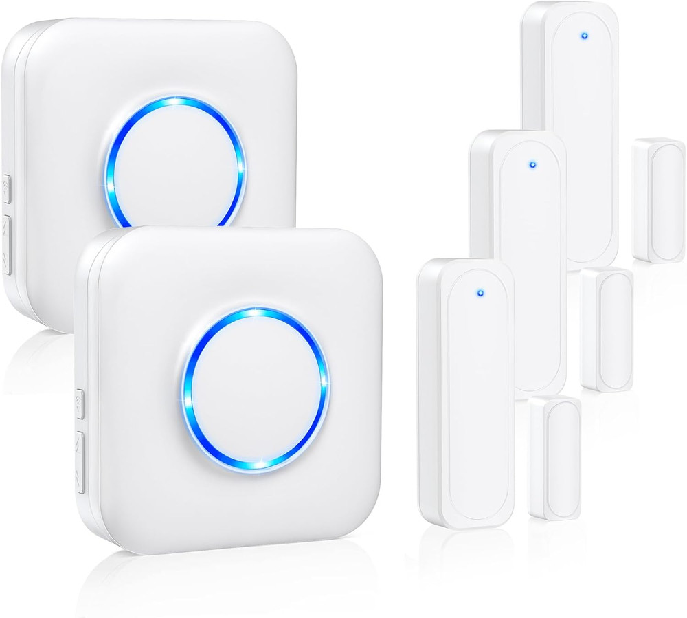 Wireless Door Chime Alarm with 600 FT Range - Easy Install Contact Sensor