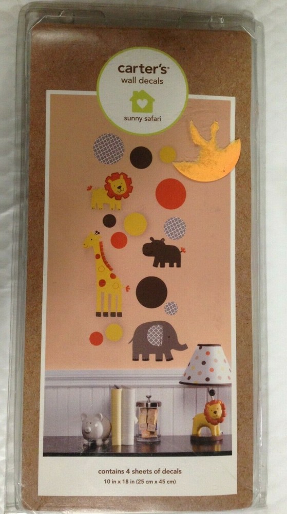 Carters Wall Decals Sunny Safari