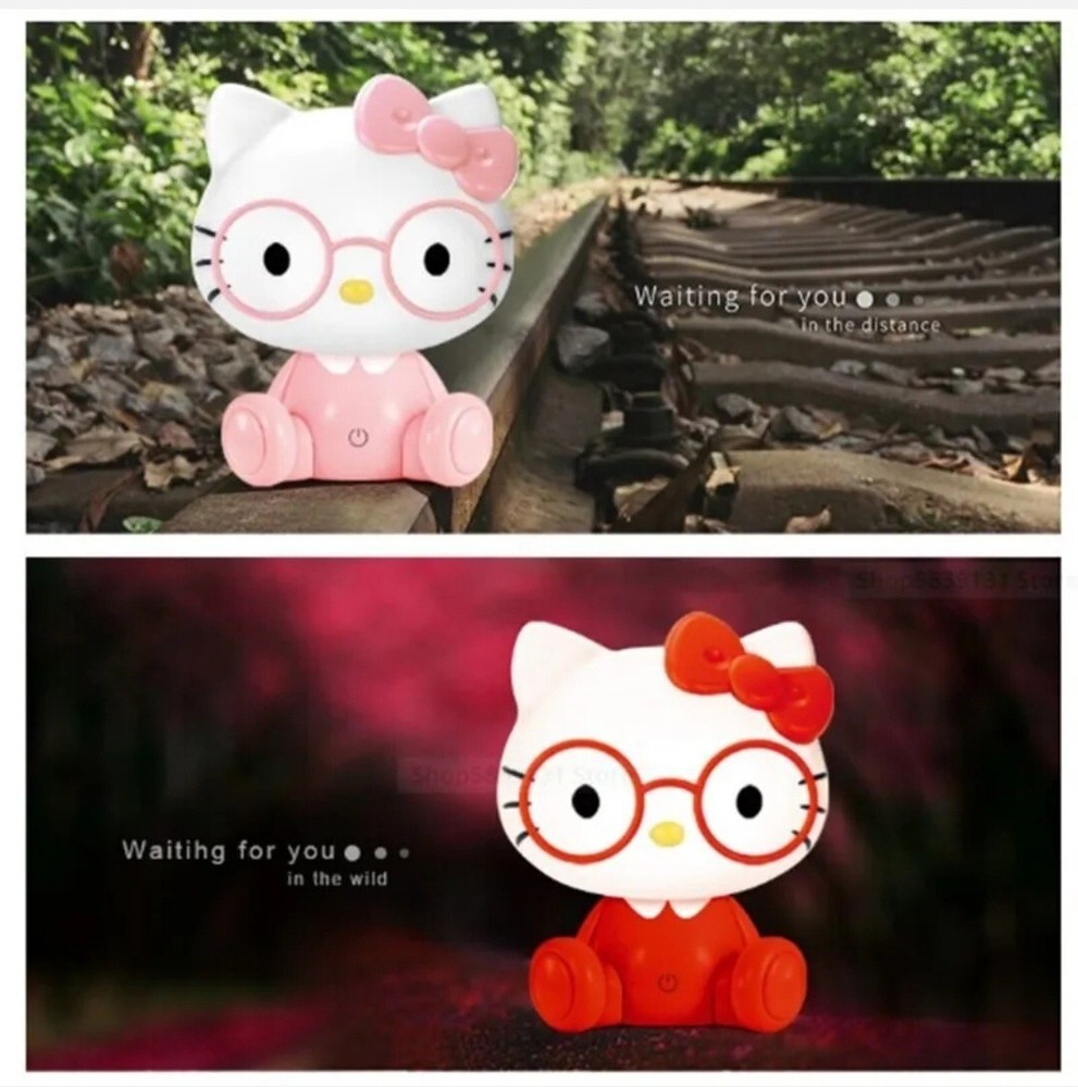 hello kitty lamp, usb cable.