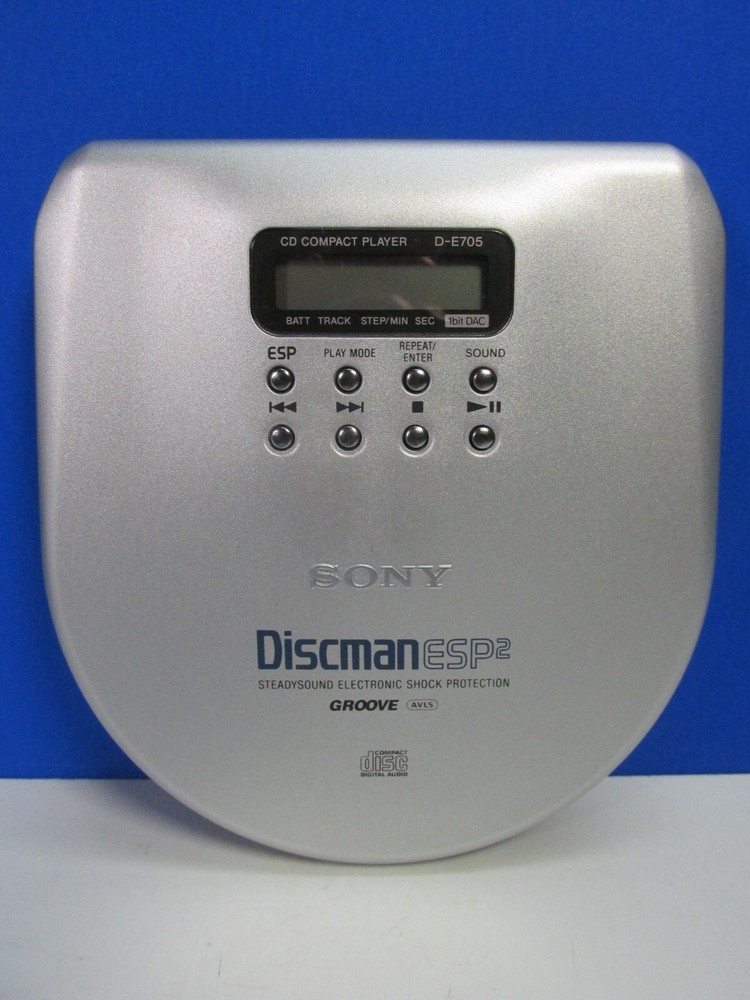 WORKING vintage SONY DISCMAN D-E705 ESP2 CD PLAYER portable walkman BOXED