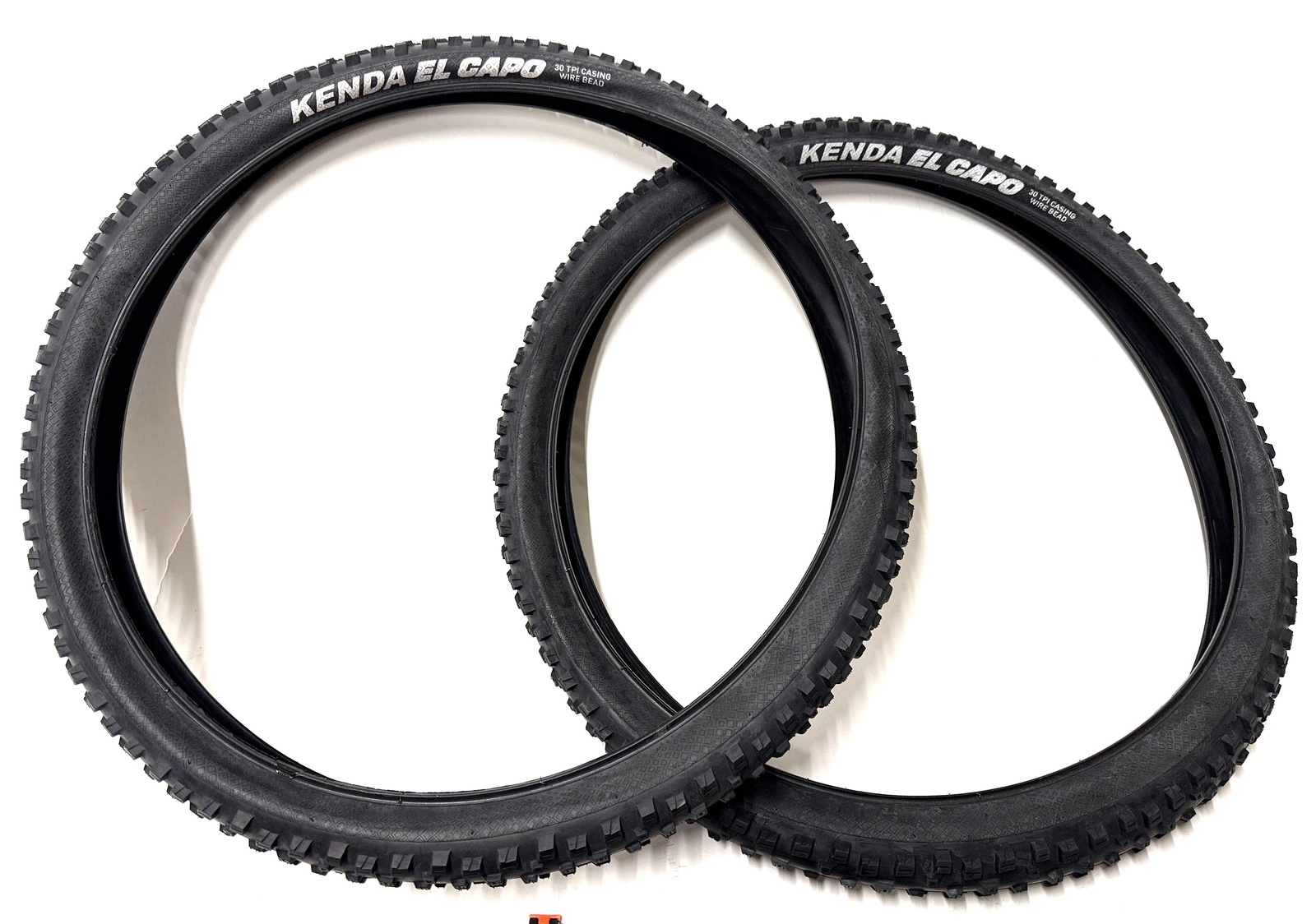 Lot of 2 Kenda El Capo 27.5 x 2.4" MTB Bike Tire Clincher Wire Bead Black