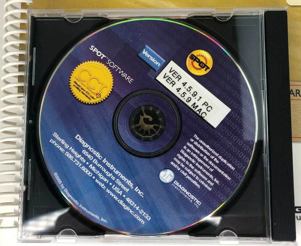 Diagnostics Instruments Spot Insight 18.2 Camera w. adaptor, software & PC board