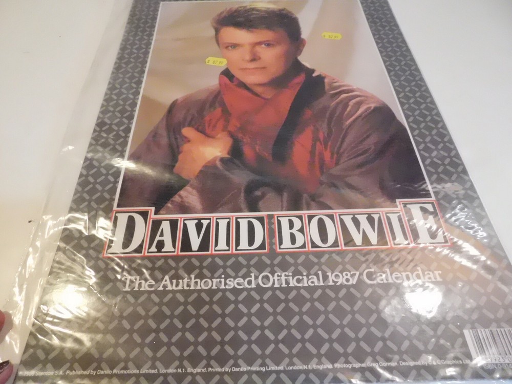 David Bowie 1987 Calendar S5