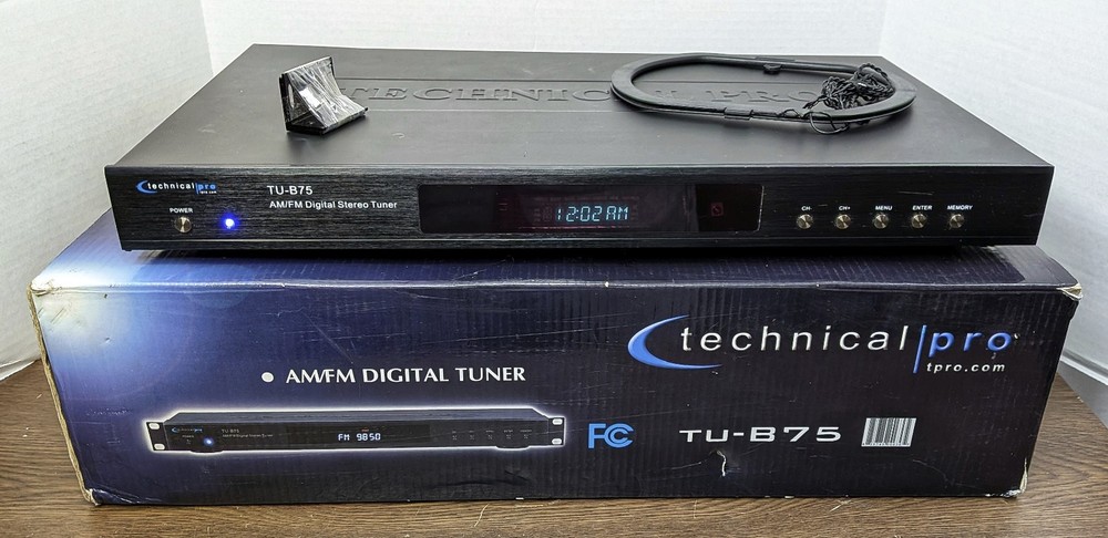 Technical Pro TU-B75 - Digital Stereo Tuner AM/FM - Rack Mount - WORKING