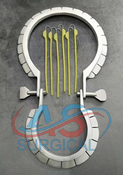Lone Star Surgical Retractor Ring with 10 Hooks Surgical Instruments Set