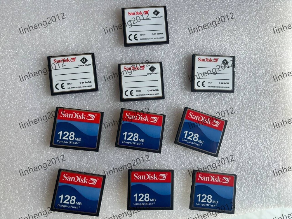 10PCS Sandisk 128MB Compact Flash Card 128MB CF Memory card SDCFJ/SDCFB