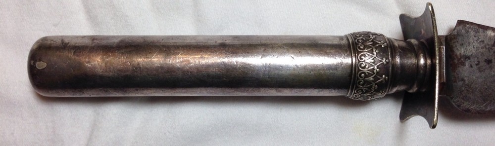 ANTIQUE KNIFE * GORHAM SILVER HANDLE * BLADE - JOSEPH ROGERS & SONS * DOWAGER