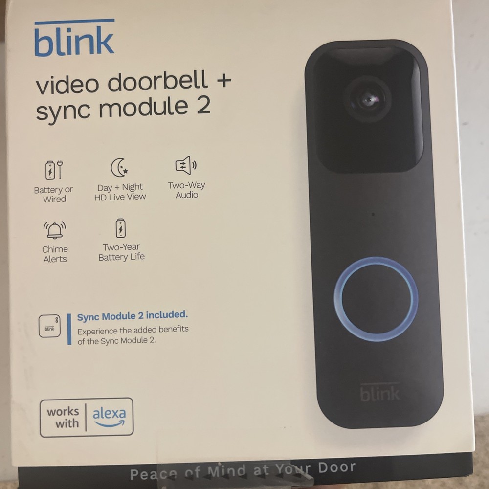 Blink Video Doorbell - Black (System)