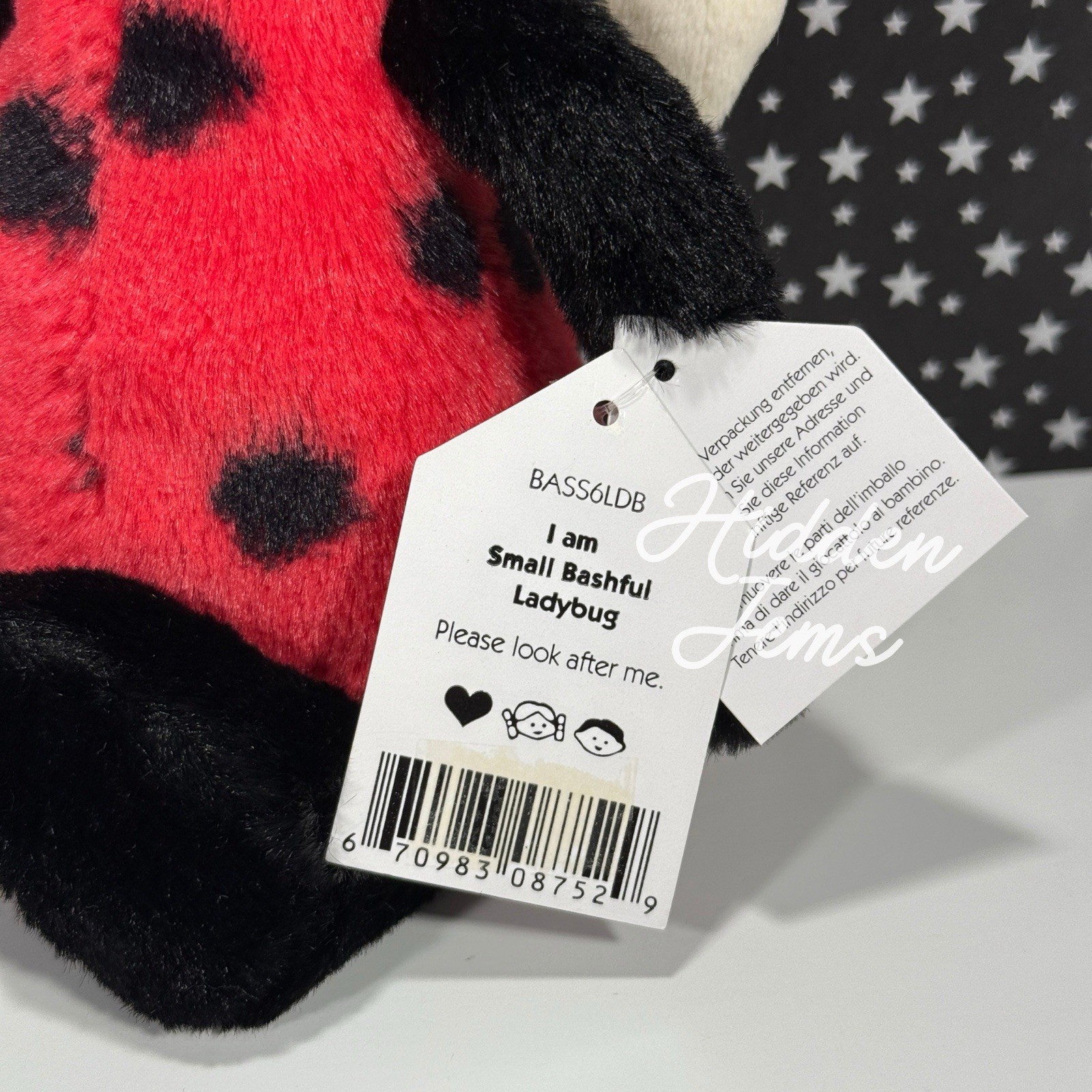 AUTHENTIC❣️Jellycat Small Bashful Ladybug - nwt, retired- SHIPS SAME DAY