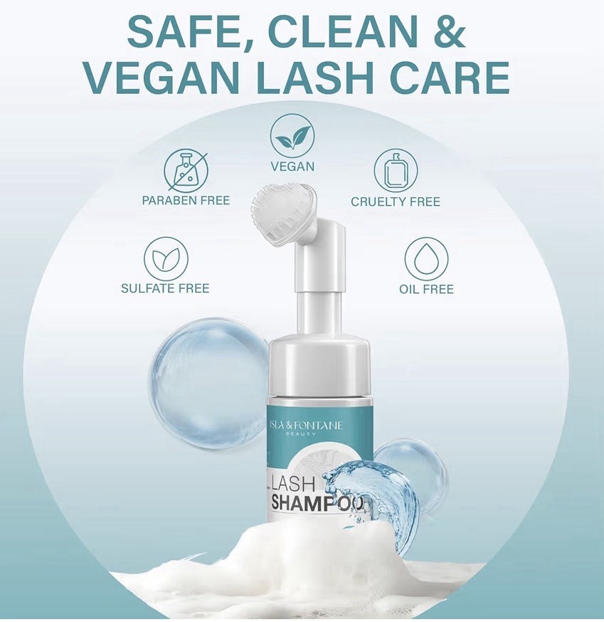 ISLA & FONTANE Lash Shampoo Kit, Unscented