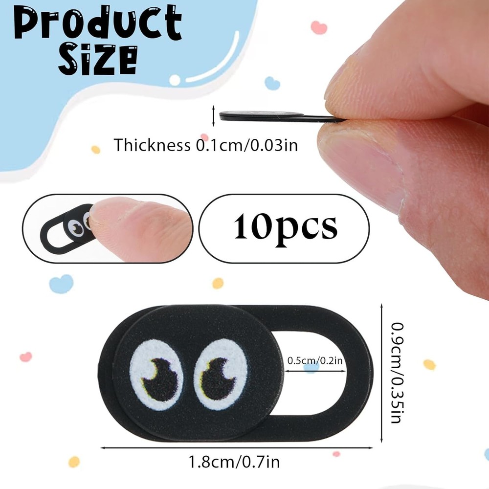 10pcs Laptop Webcam Cover Slide Privacy Camera Blocker Thin Security Slider