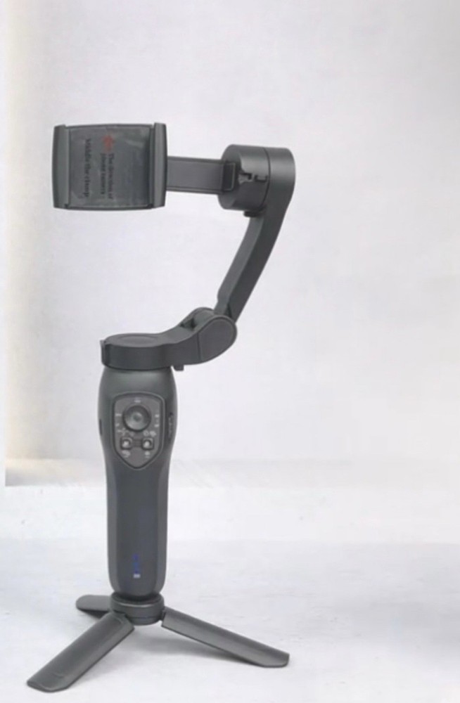 AI Tracking Smartphone Gimbal Stabilizer with Fill Light & Adjustable Brightness