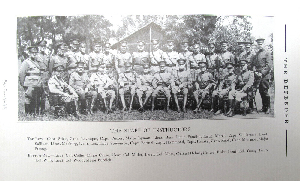 1923 CAMP MEADE Maryland 3rd Corps Area Citizens Military Training Camp Unit Bk