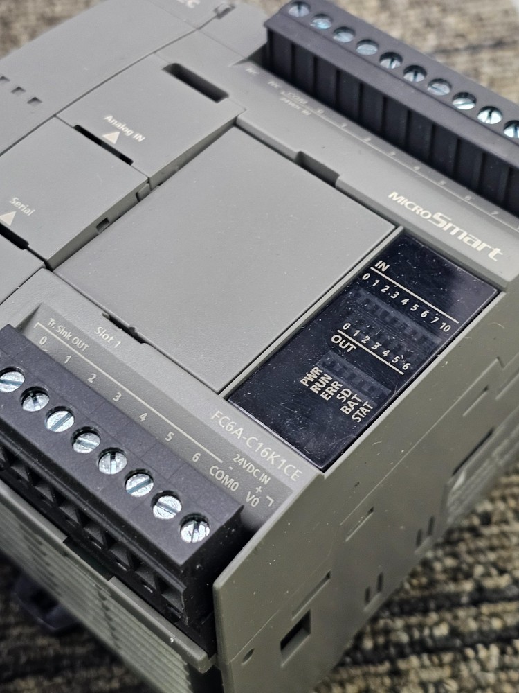 IDEC FC6A-C16K1CE: Programmable Logic Controller, CPU 24VDC 190mA Class 2