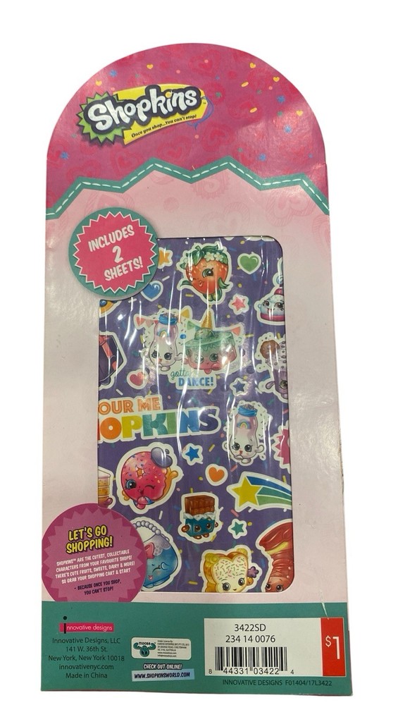 Shopkins Scented Sticker sheets