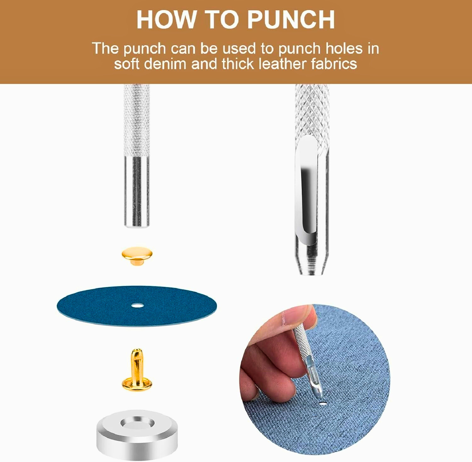 480 Sets Rivets for Leather, 4 Colors 3 Sizes Leather Rivets, Double Cap Rivets