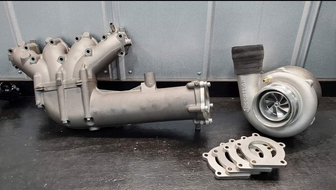 YAMAHA SVHO 1.8 FX GP1800 FZR TURBO KIT DOWNPIPE EXHAUST ADAPTER PLATE FLANGE