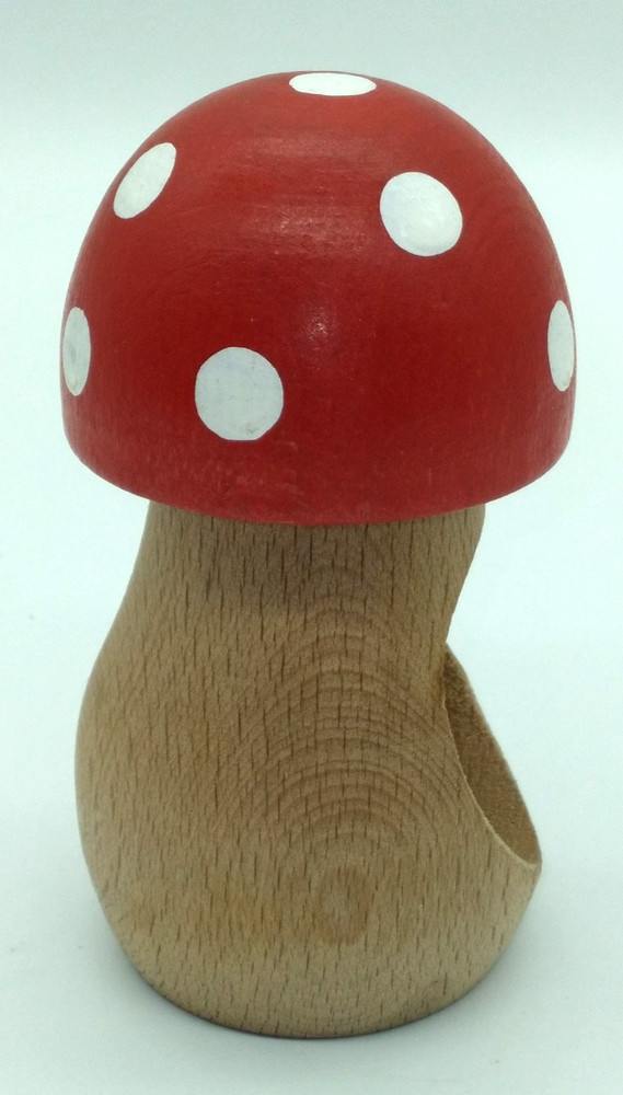 Slovenia Carved Beechnut 4" Nutcracker Mushroom