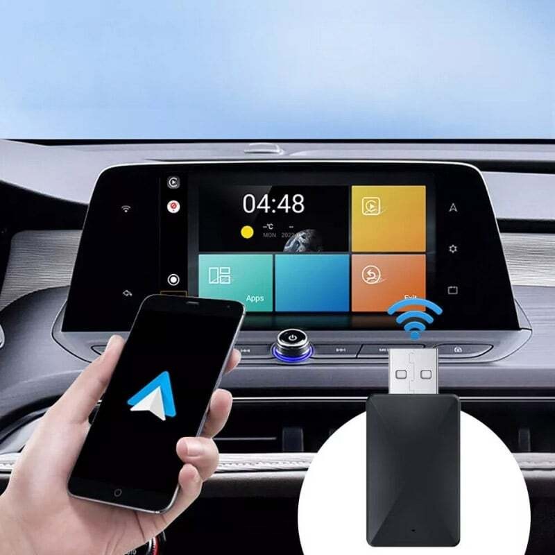 2-in-1 Wireless CarPlay Adapter&Android Auto Wireless Adapter, Plug&Play