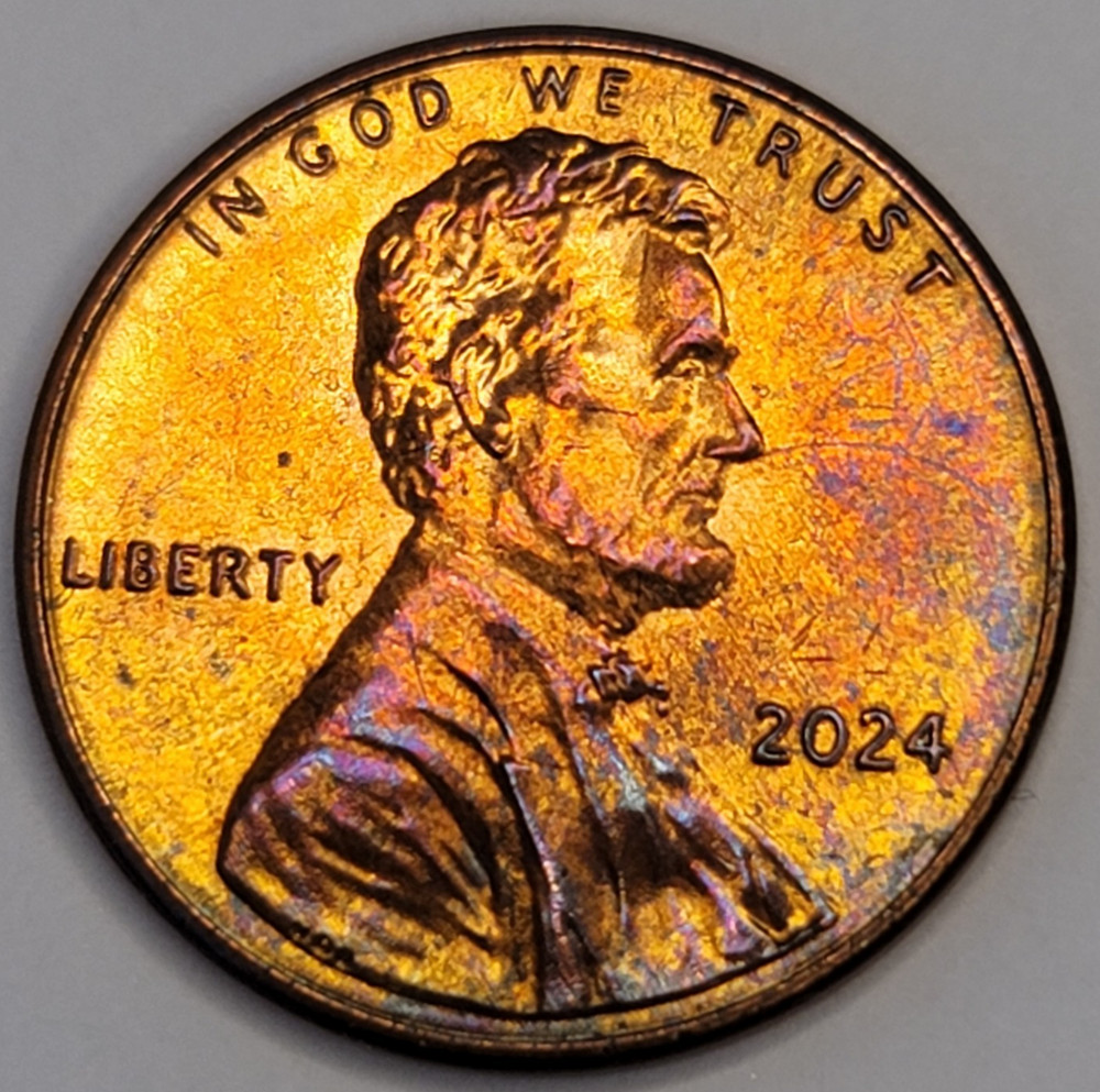 2024 Lincoln Shield Cent - Naturally Toned