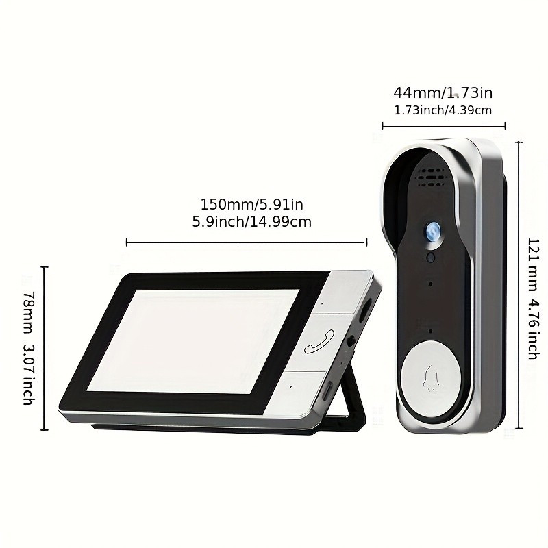 KEPEAK Wireless Doorbell Camera Set