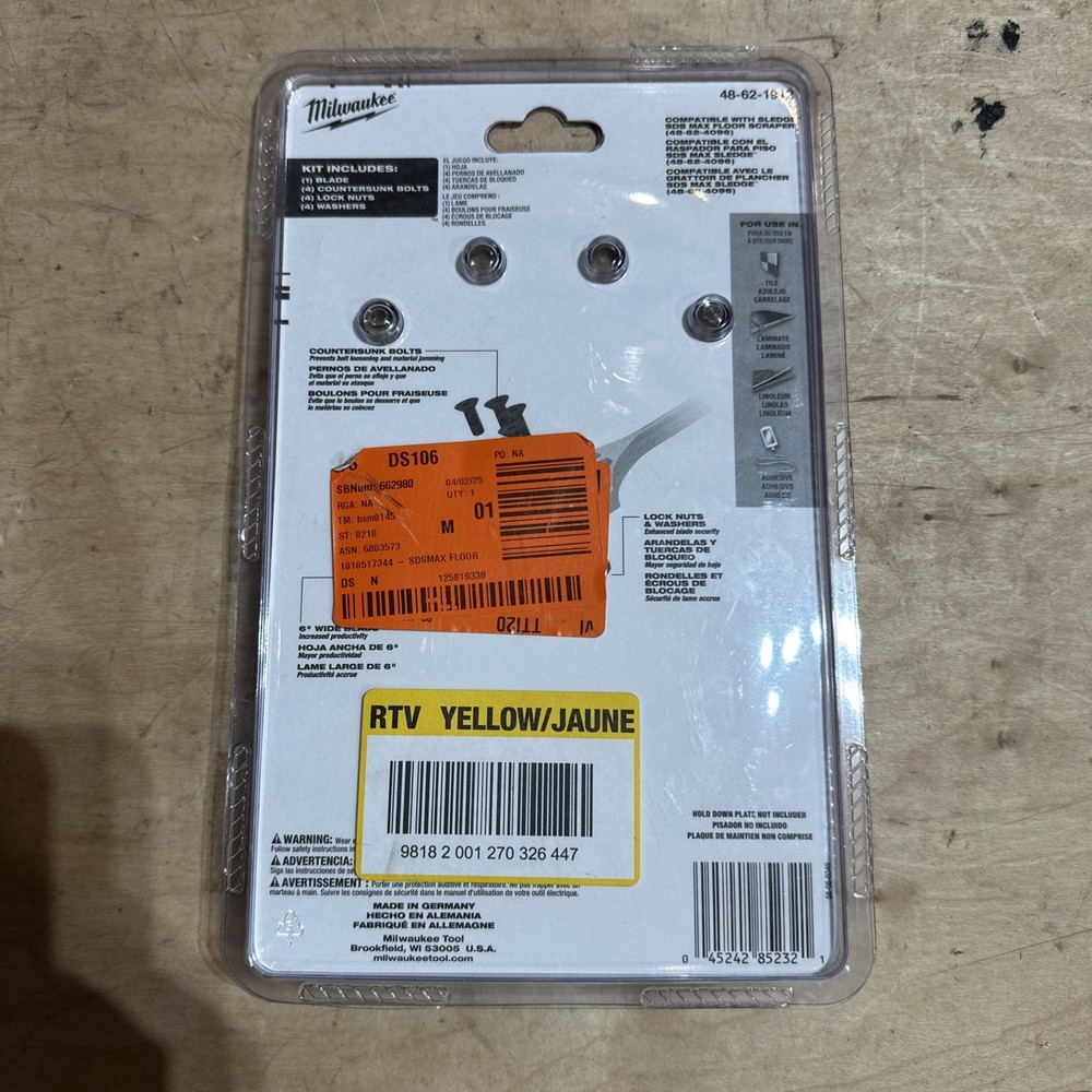 SDS Max Floor Scraper Replacement Kit