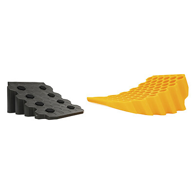 Camco 44423 RV Curved Leveler & Wheel Chock - Quantity 1