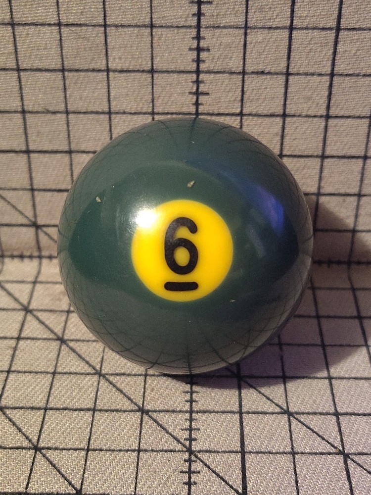 Vintage Aramith # 6 Green Solid Pool Ball Billiard 2 1/4” Replacement Belgium