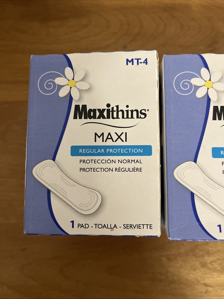 Maxithins Maxi MT-4 Regular Protection Single Pad in Individual Box (9 Boxes)