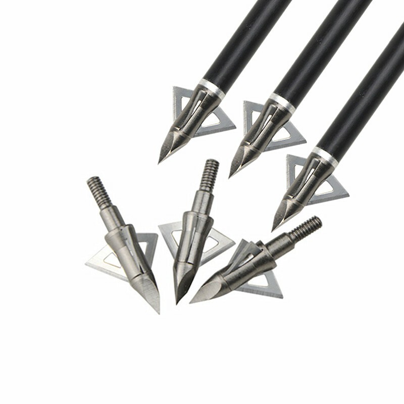 12pcs Archery Blade Arrowhead 100Gr Broadhead Box Compound Bow Hunting Crossbow