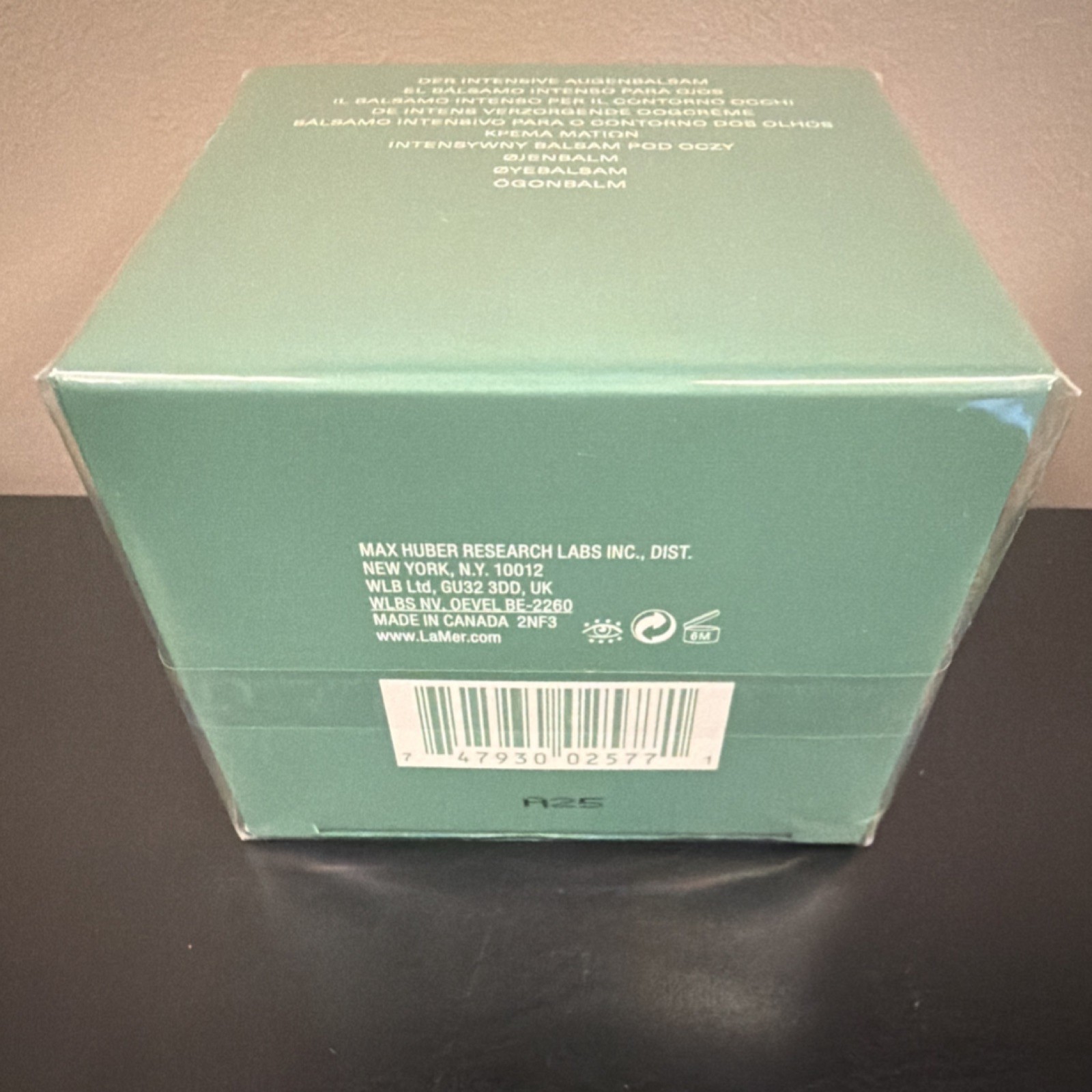 LA MER The Eye Balm Intense Under Eye Green Balm 0.5 oz / 15 ml Regular Size