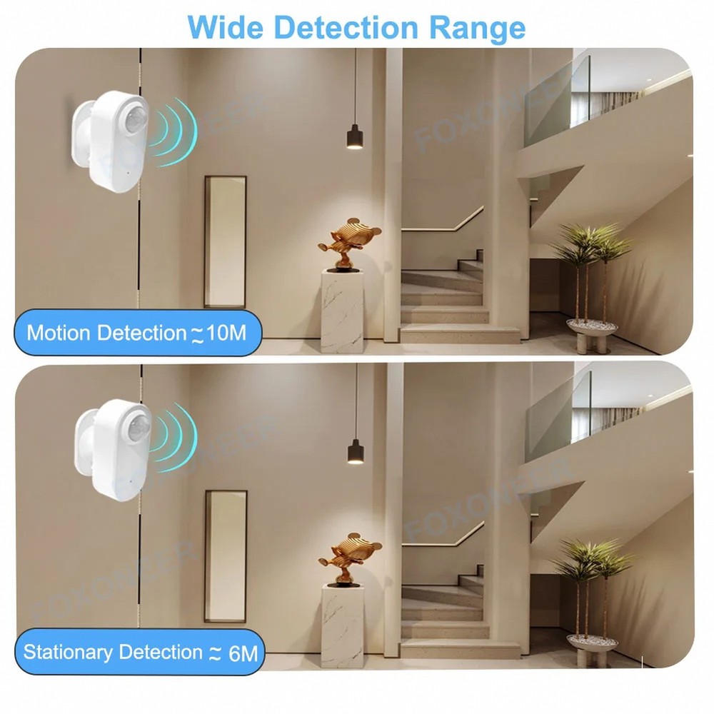 Zigbee Human Presence PIR Motion Detection Sensor Luminance Detector Smart