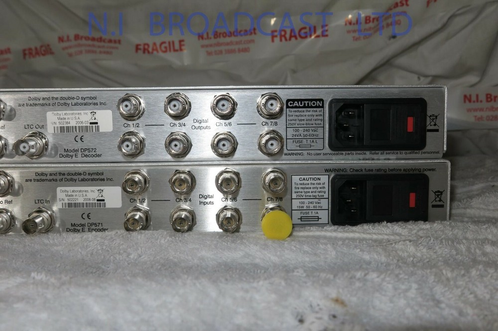 1x Dolby E DP571 encoder and 1x Dolby E dp572 decoder 