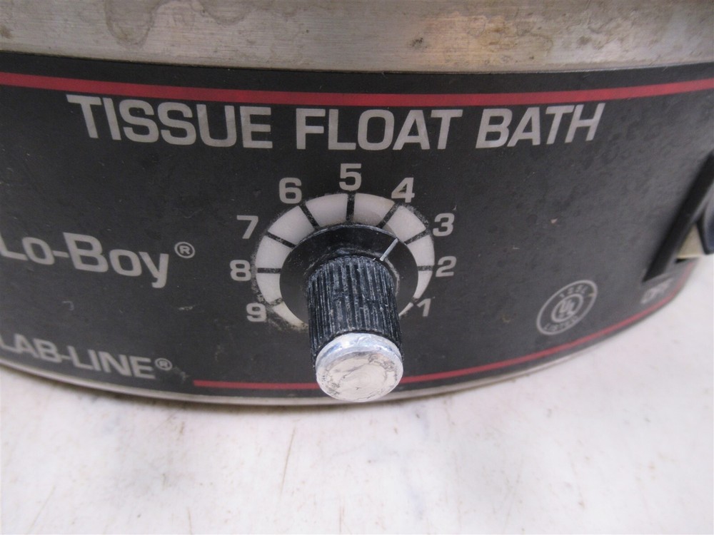 Lab Line Tissue Float Bath Lo-boy 26103 Heated Lab Bath Unit Round 9" Diameter