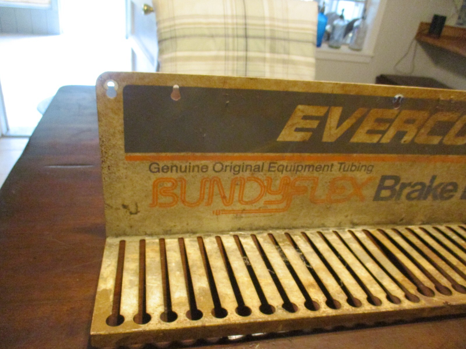 EVERCO BRAKE LINE GENUINE ORIGINAL TUBING WALL MOUNT ADVERTISING SHELF DISPLAY