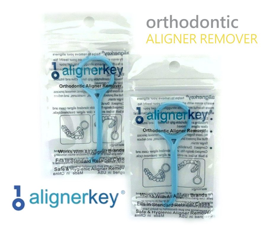 Clear Aligner Ortho Removal Tool for Invisalign by Aligner Key-Qty 2x AlignerKey