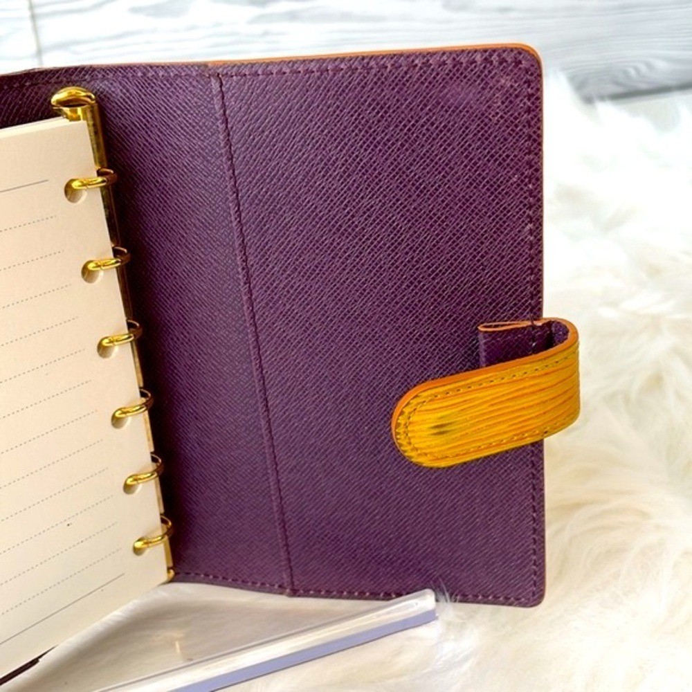 Louis Vuitton Yellow Epi Agenda