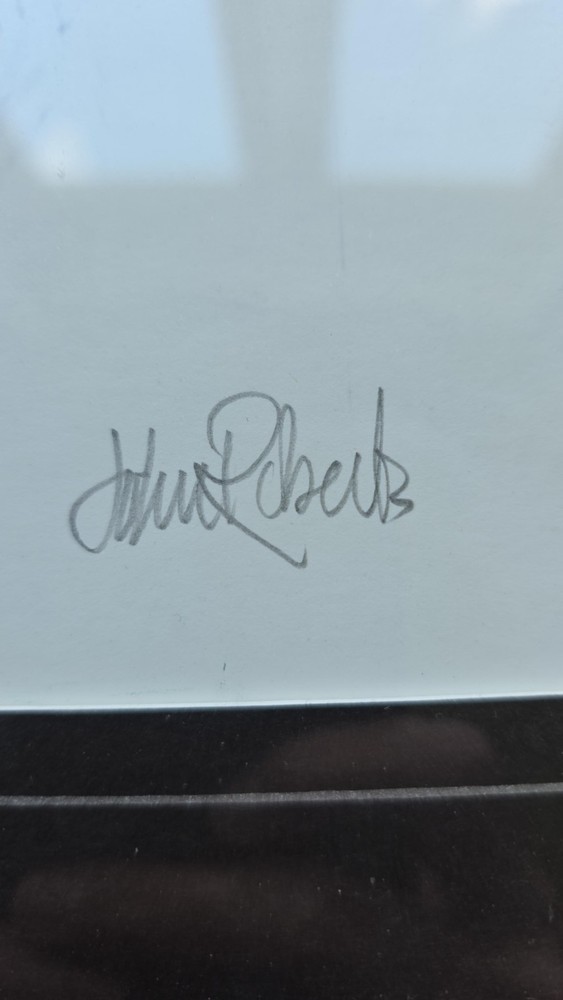 Framed abstract drawing