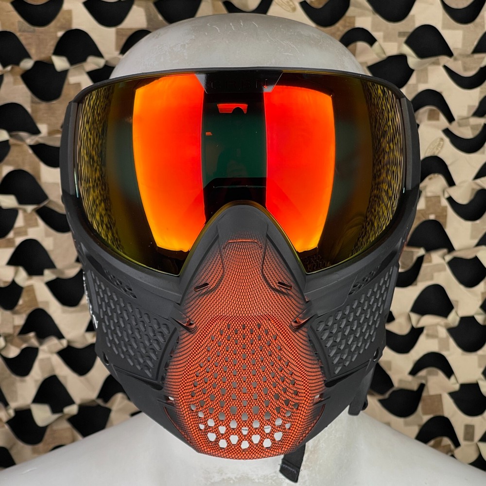 NEW Carbon CRBN Zero GRX Paintball Mask (More Coverage) - Half-Tone Orange