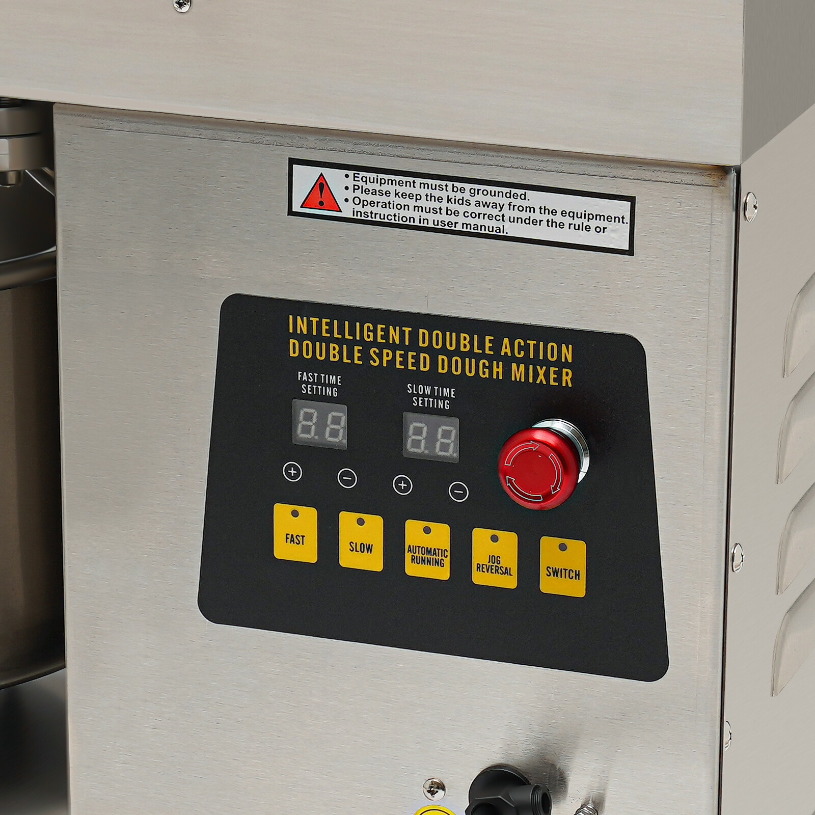 12Qt 2-Speed Commercial Food Mixer Electric Dough Mixer Pizza Bakery Mixer 750W