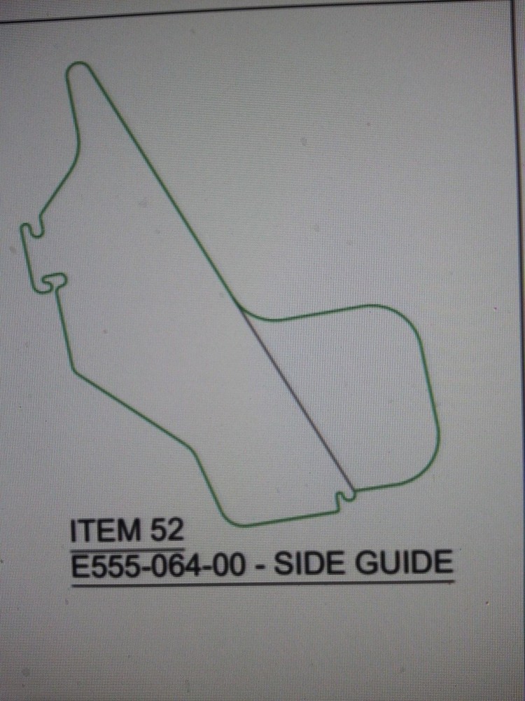 E55506400 Side Guide For A Better Pack 555Es & 555 Esa Models