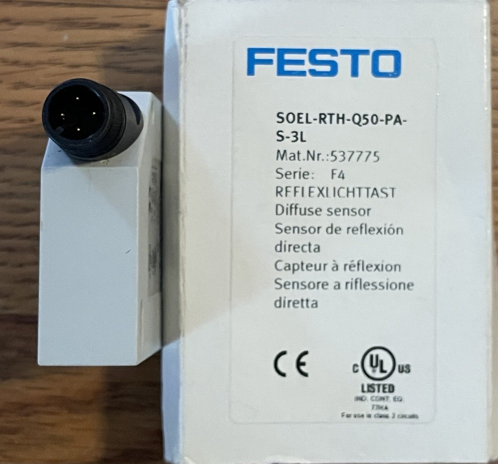 Festo SOEL-RTH-Q50-PA-S-3L Diffuse Sensor USIP