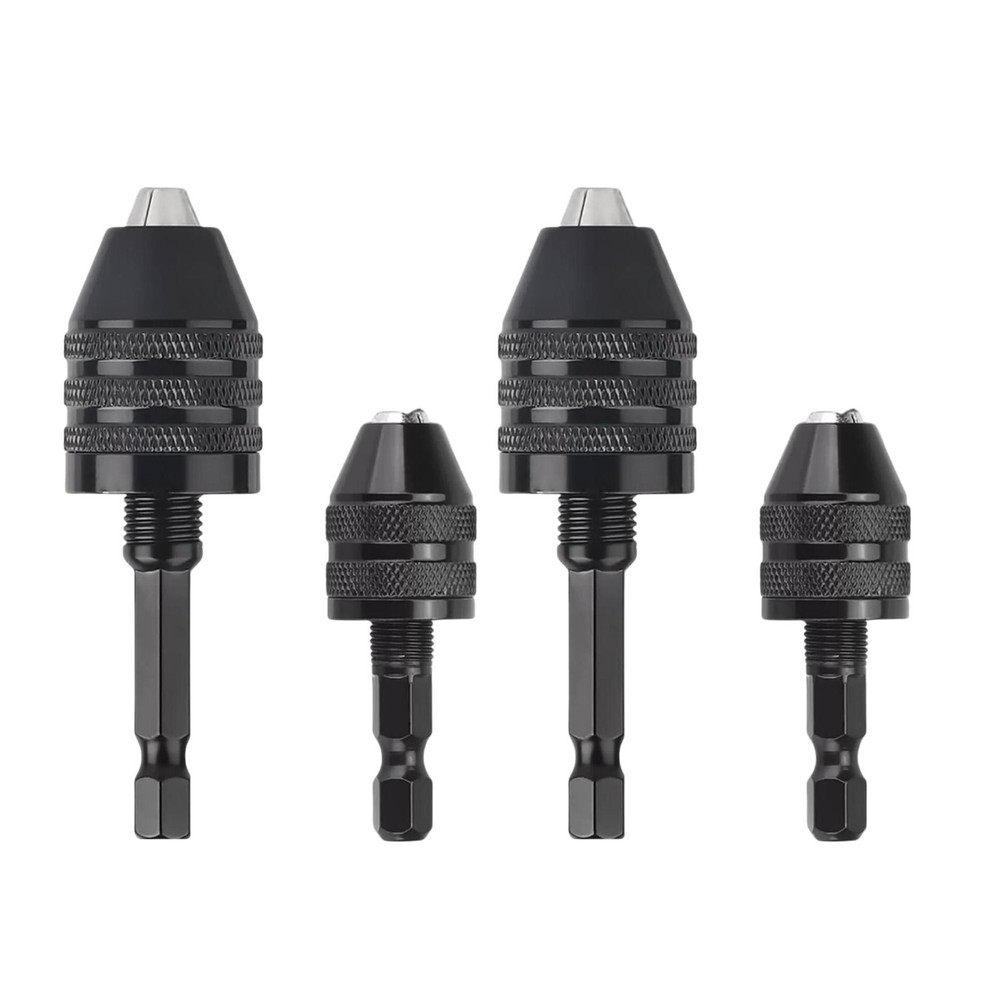 4Pcs 1/4-inch hex shank Versatile Conversion Drill chuck suitable for drills