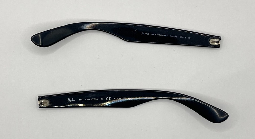 1358 - RAY BAN 2132  BLACK   BOTH TEMPLES   AUTHENTIC